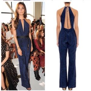 DVF Ireland Checked Snake Jumpsuit 8